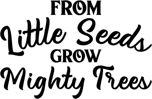 Miniatura 4 de Calcomanía de vinilo para pared, de Little Seeds Grow Mighty Trees, 17 x 26 pulgadas, calcomanía con cita de Good Vibes para sala de estar,