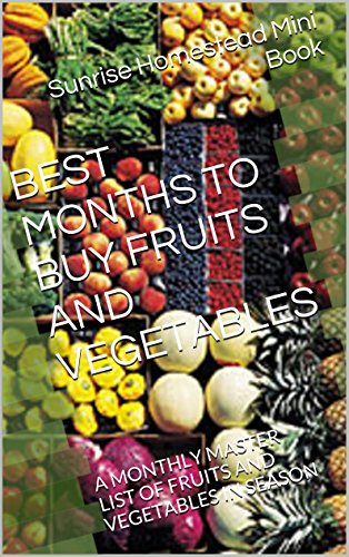 BEST MONTHS TO BUY FRUITS AND VEGETABLES: A MONTHLY MASTER LIST OF FRUITS AND VEGETABLES IN SEASON
