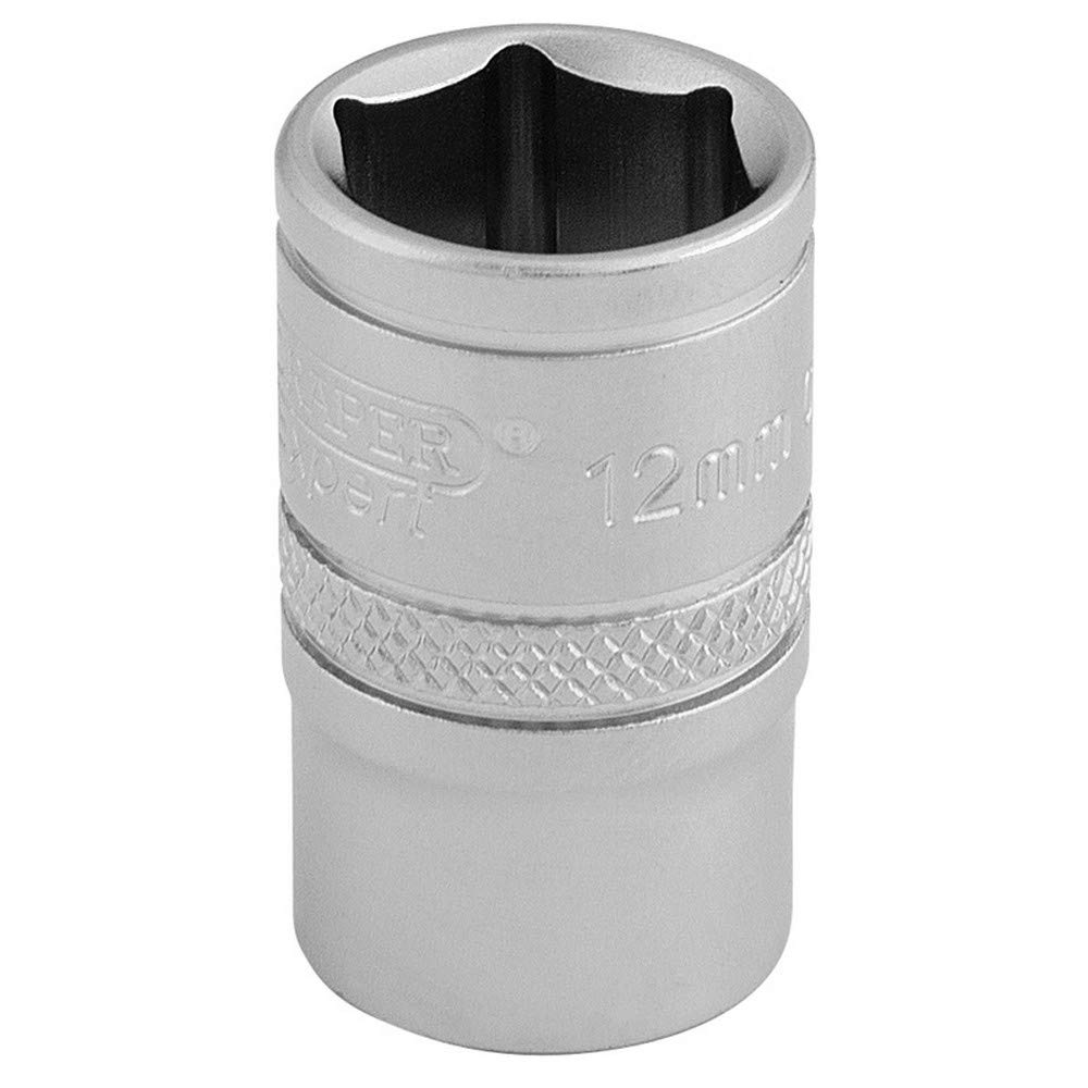 Draper 3/8" Drive Satin Finish Hexagon Socket Metric 3/8" 12mm