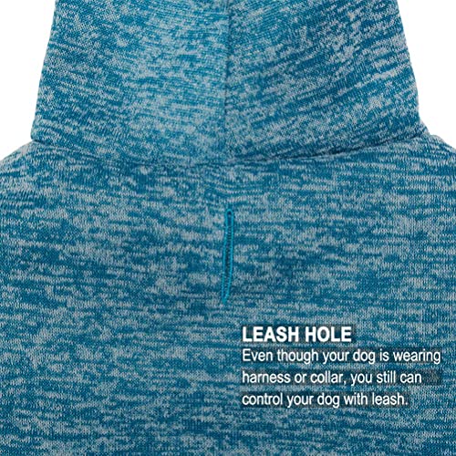 SCENEREAL Pet Dog Hoodies Knitwear Sweaters Winter Clothes with Hat and Pocket Windproof - Image 4