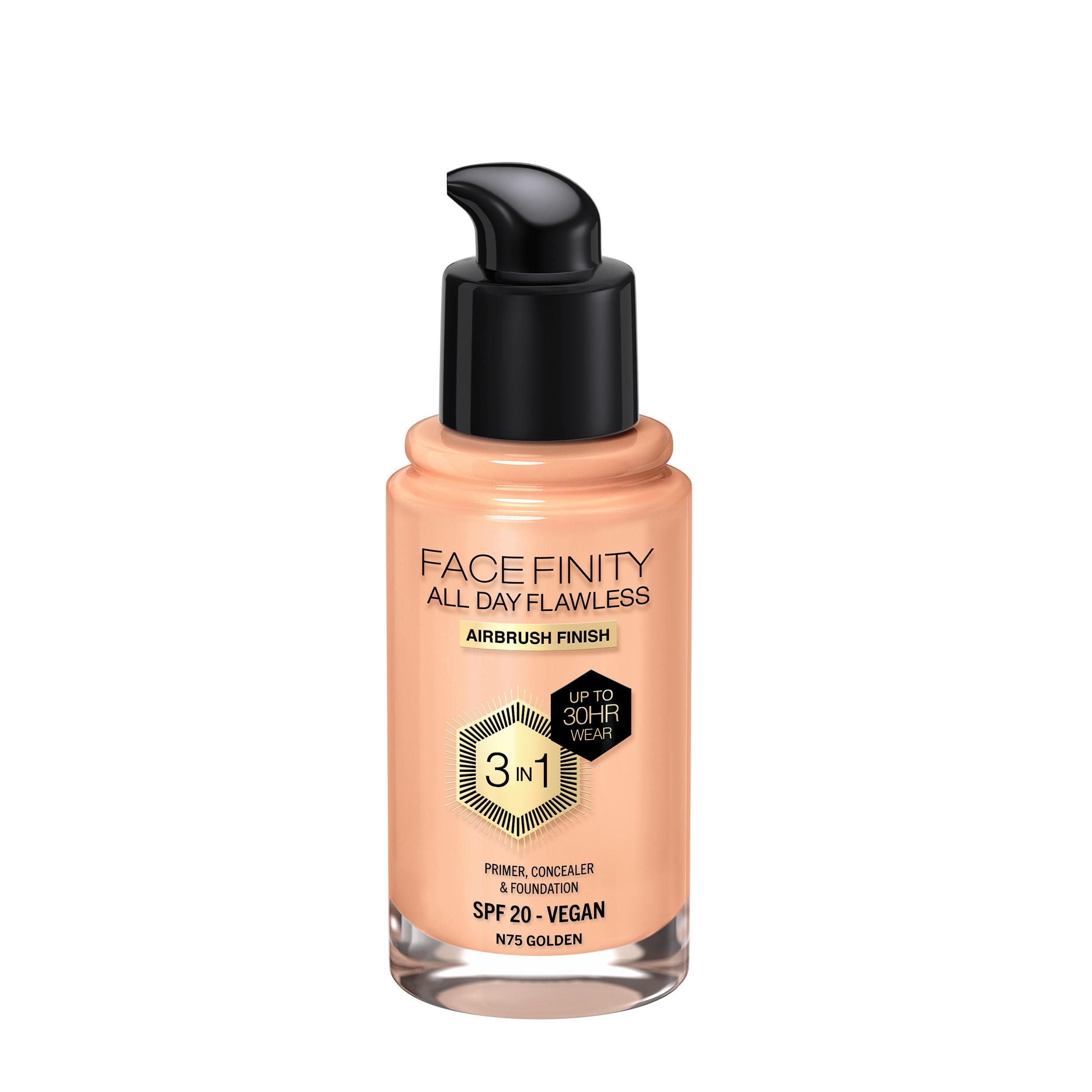 Max Factor Facefinity All Day Flawless 3-in-1 Foundation - N75 Golden