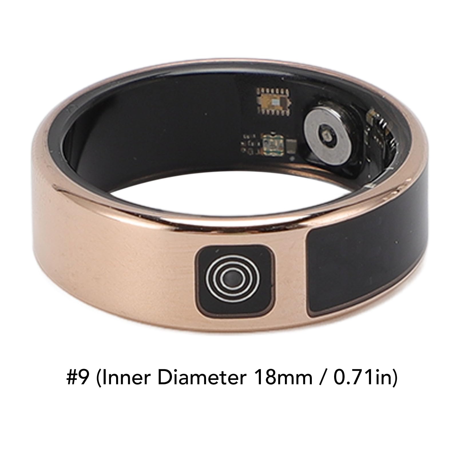 Bague Intelligente avec Affichage, Anneaux de santé pour Femmes et Hommes, Anneau Portable avec étui de Chargement, écran D'affichage, Application IP68, Compteur de Pas, (#10)