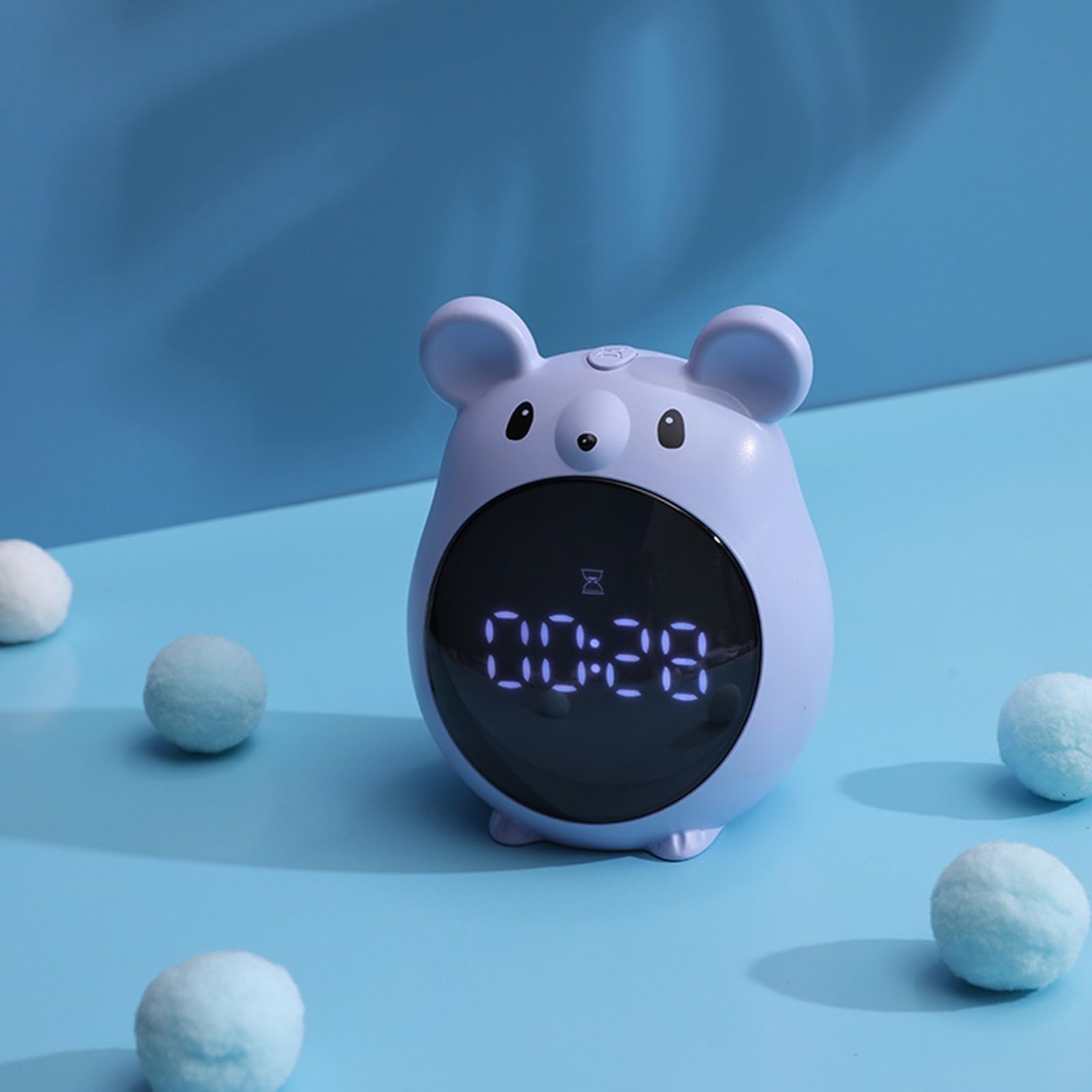 G5z9w3c7m2 Blue Loud Alarm Clocks Electronic Alarm Clock For Students, Silent Bedside Bedroom, High Volume, Children's(Blue)
