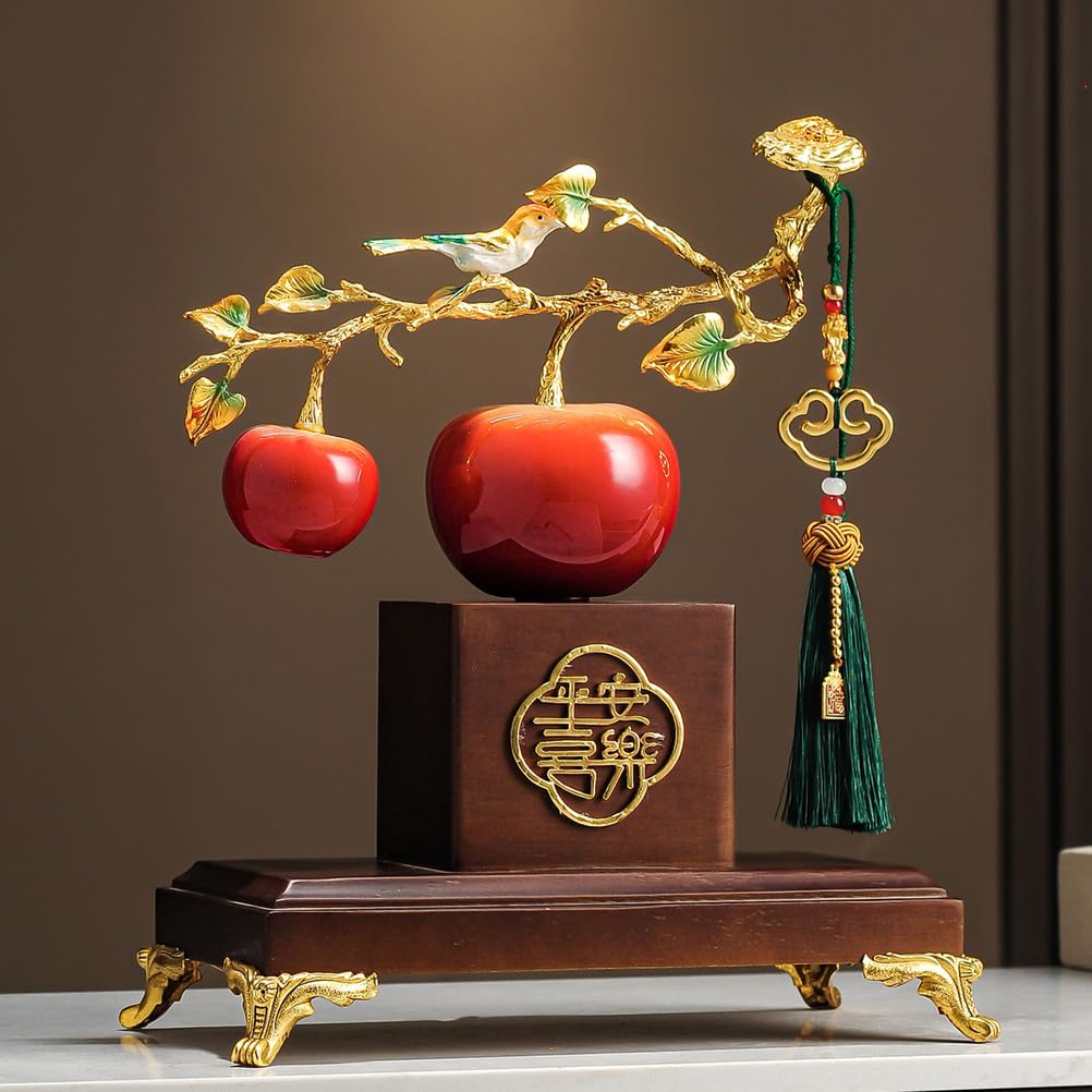 Ozdoby Feng Shui Bogactwo Figurka kolekcjonerska Fengshui Blat Chiński pulpit Orientalny chiński Tajemniczy wystrój Prezenty Świetne do uzdrawiania w domu lub biurze,Red