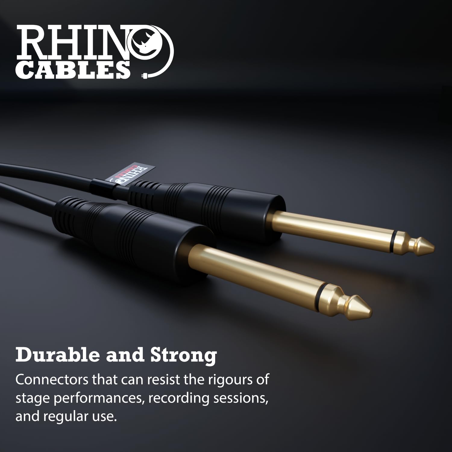 rhinocables - Mono Audio Cable 6.35mm Gold Plated Jack - Image 4