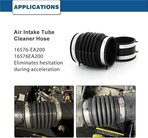Miniatura 3 de Manguera de admisión de aire Nissan - Compatible con Frontier 2005-2017, Pathfinder 2005-2012, Xterra 2005-2015 - 4.0L - Reemplaza #696-009 -
