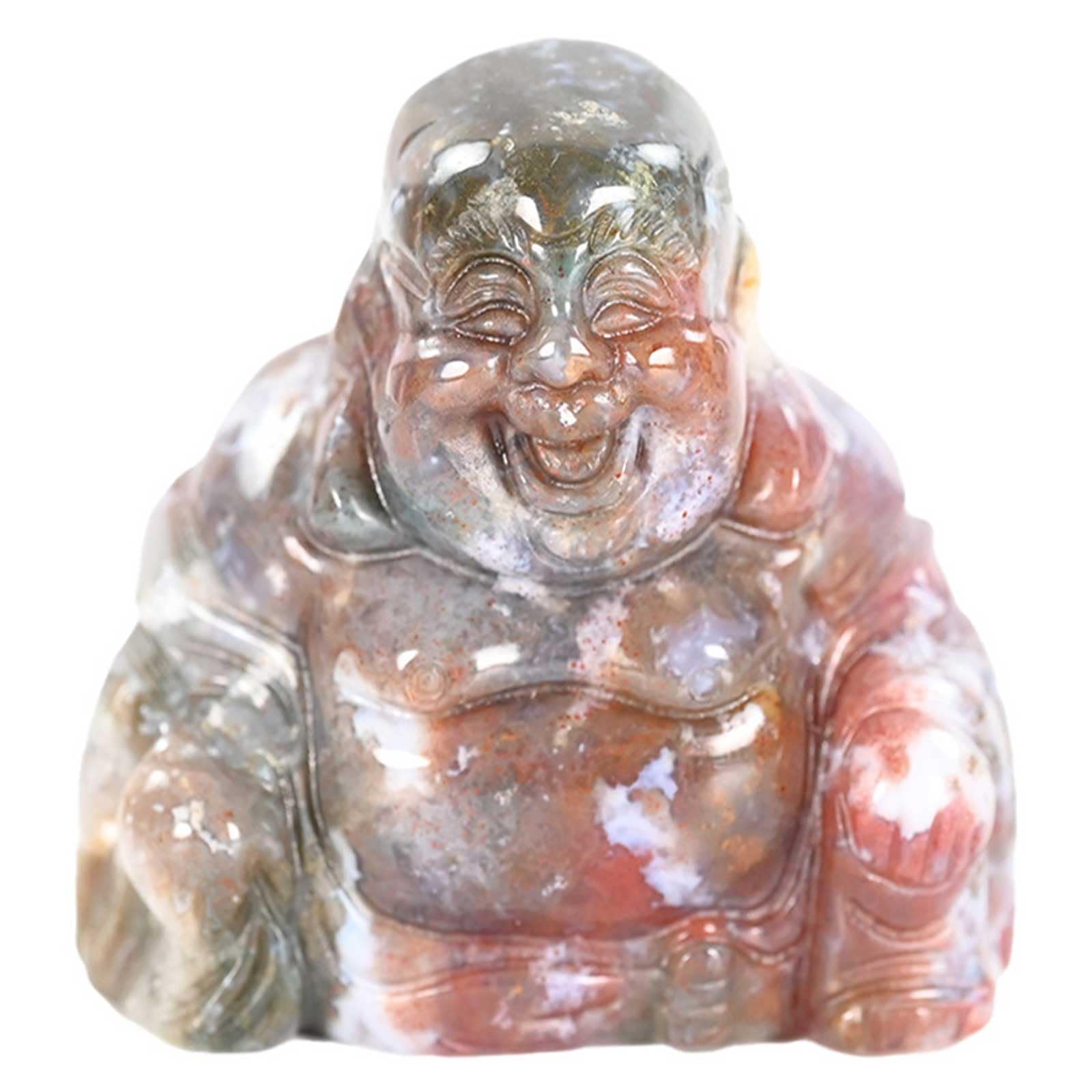 5 Stück Kristalle Buddha handgeschnitzte Heilsteine ​​Figur