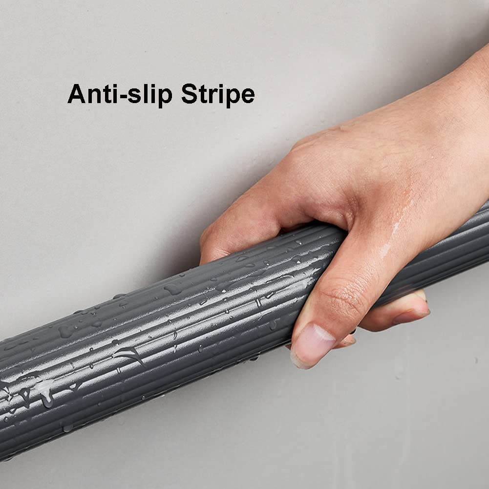 Pasamanos De Aleación De Aluminio Para Escaleras De Pasillo - Asidero Antideslizante Para Cuartos De Baño - Barandilla Sin Barreras Para Ancianos Y Discapacitados ( Color : Striped , Tamaño : 60cm )