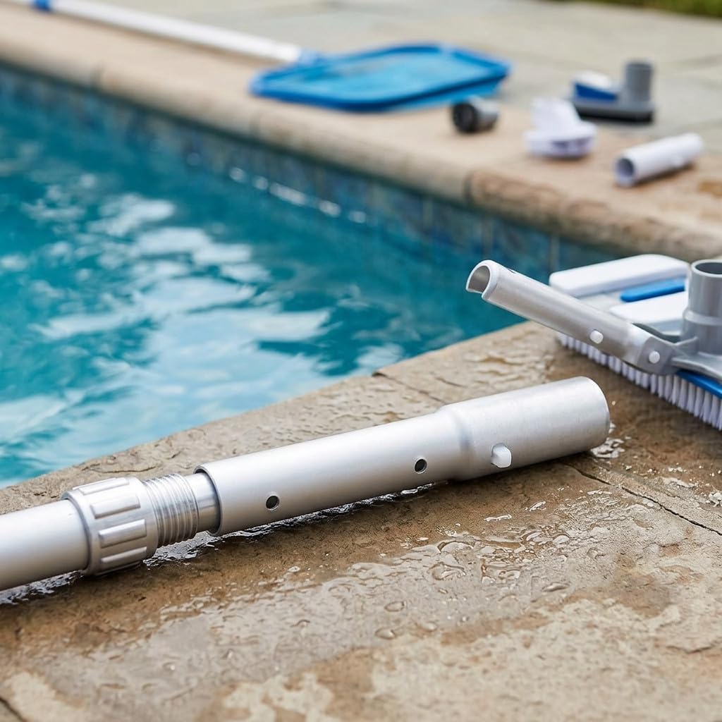 Suinga Puliscifondi con base in alluminio per la pulizia manuale del fondo delle piscine.