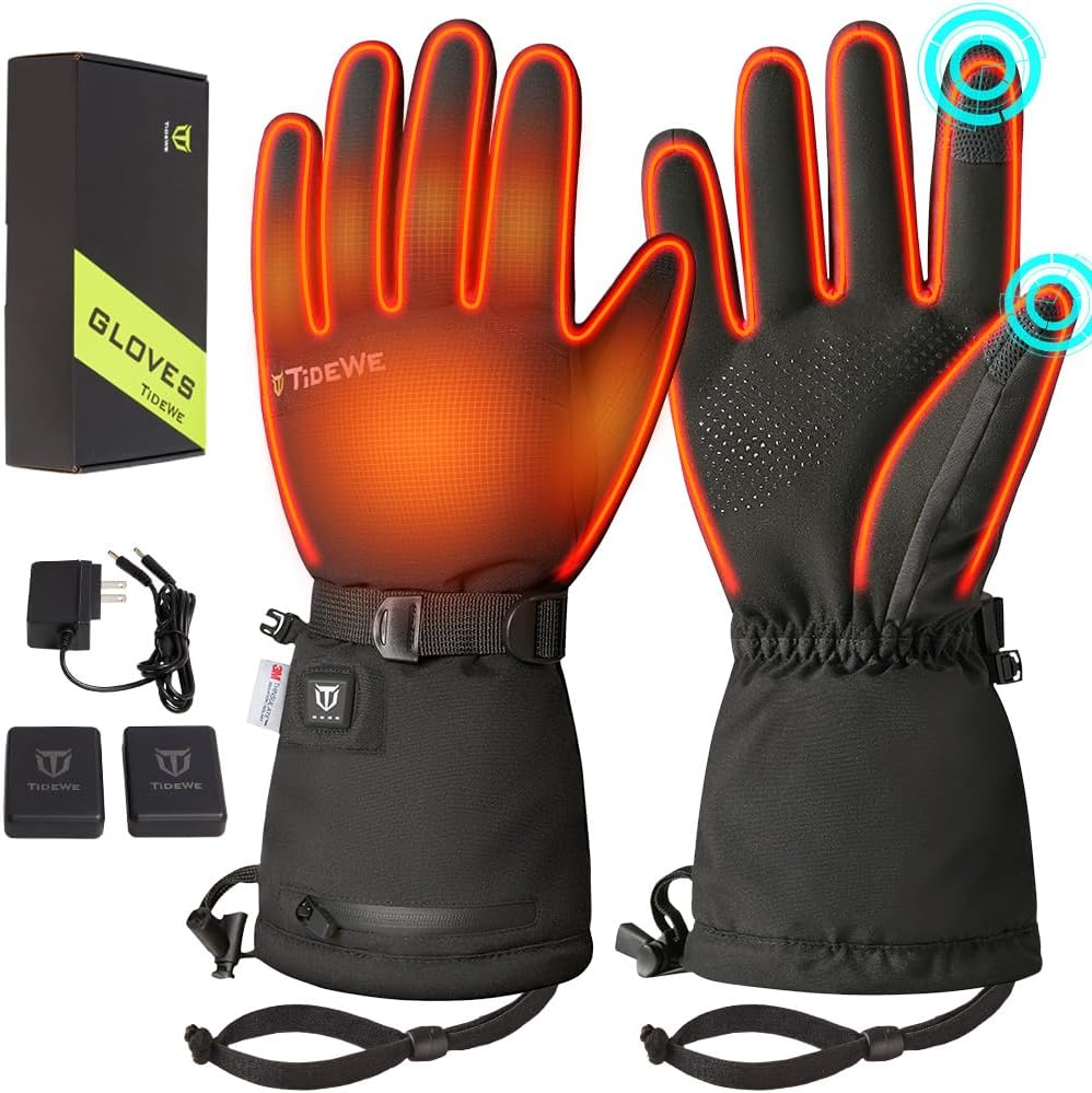 TIDEWE Heated Gloves for Men