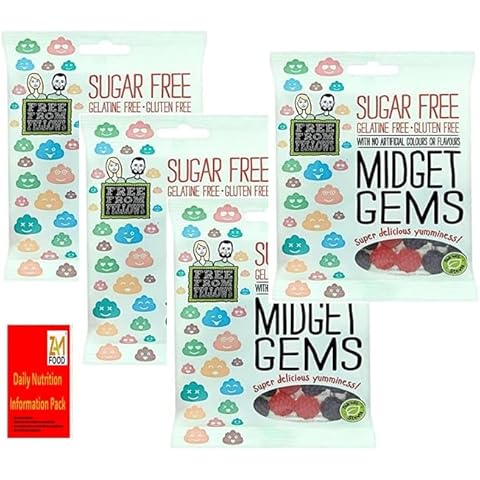 Fellows Midget Gems Sugar Free Snack Pack Cover