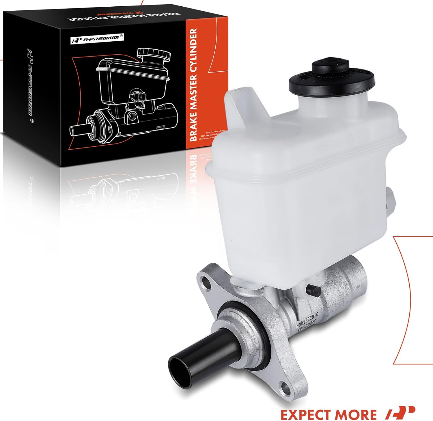 A-Premium Brake Master Cylinder with Reservoir and Sensor Compatible with Toyota Vehicles - Tundra 2007-2015/2017-2019, Sequoia 2008-2019 - Replace# 472010C070