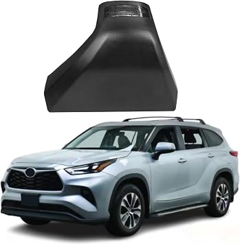 TTCR-II Compatible with 2020-2024 Toyota Highlander Roof Luggage Rack Cover Front Left Side Not for L/LE/Hybrid LE, for 2020 2021 2022 2023 2024 Highlander Cargo Rack Rail End Cover Shell 1 PC