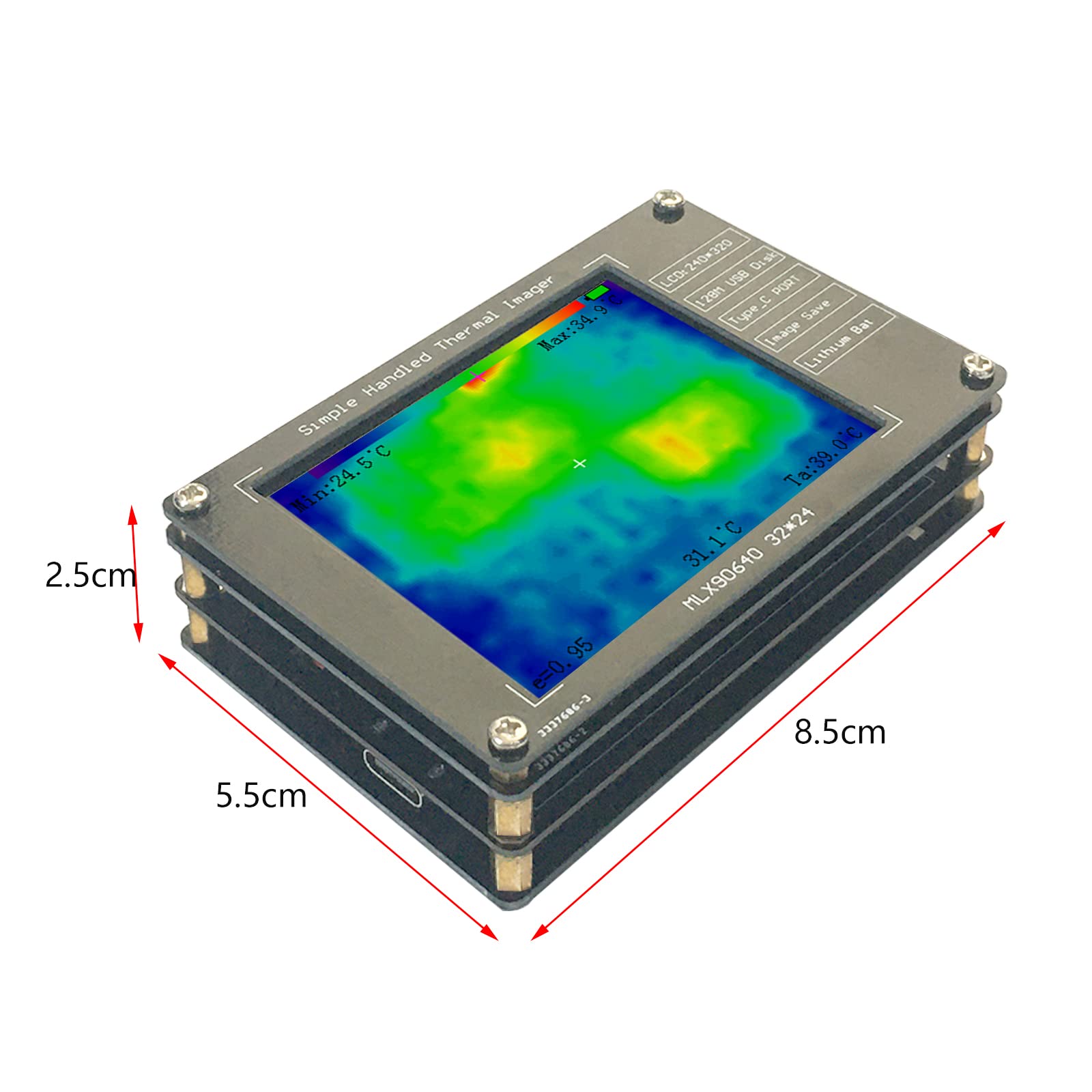 Inmersión térmica infrarroja con sensor térmico infrarrojo de alta precisión para detección de temperatura