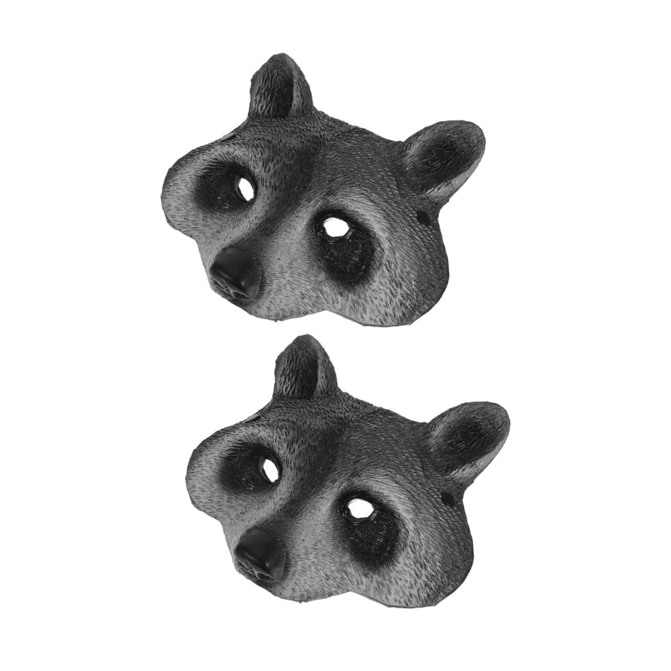 2 Pezzi Maschere Animali Zoo in Schiuma PU Maschera Procione Realistica per Halloween e Cosplay Leggera e Confortevole per Party