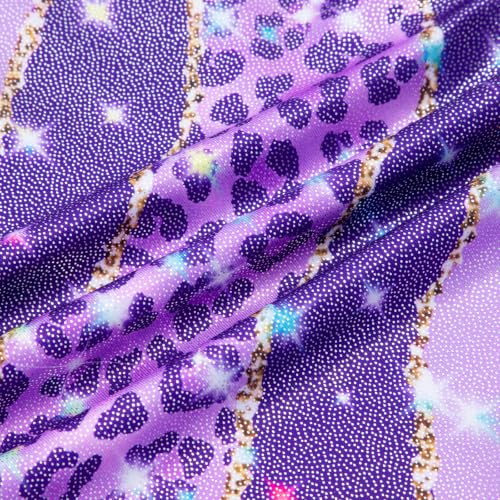Image of HOZIY Gymnastics Leotards for Girls Unicorn Aurora Rainbow Mermaid Dinosaur Cupcake Sparkle Biketard Toddlers Kids Children
