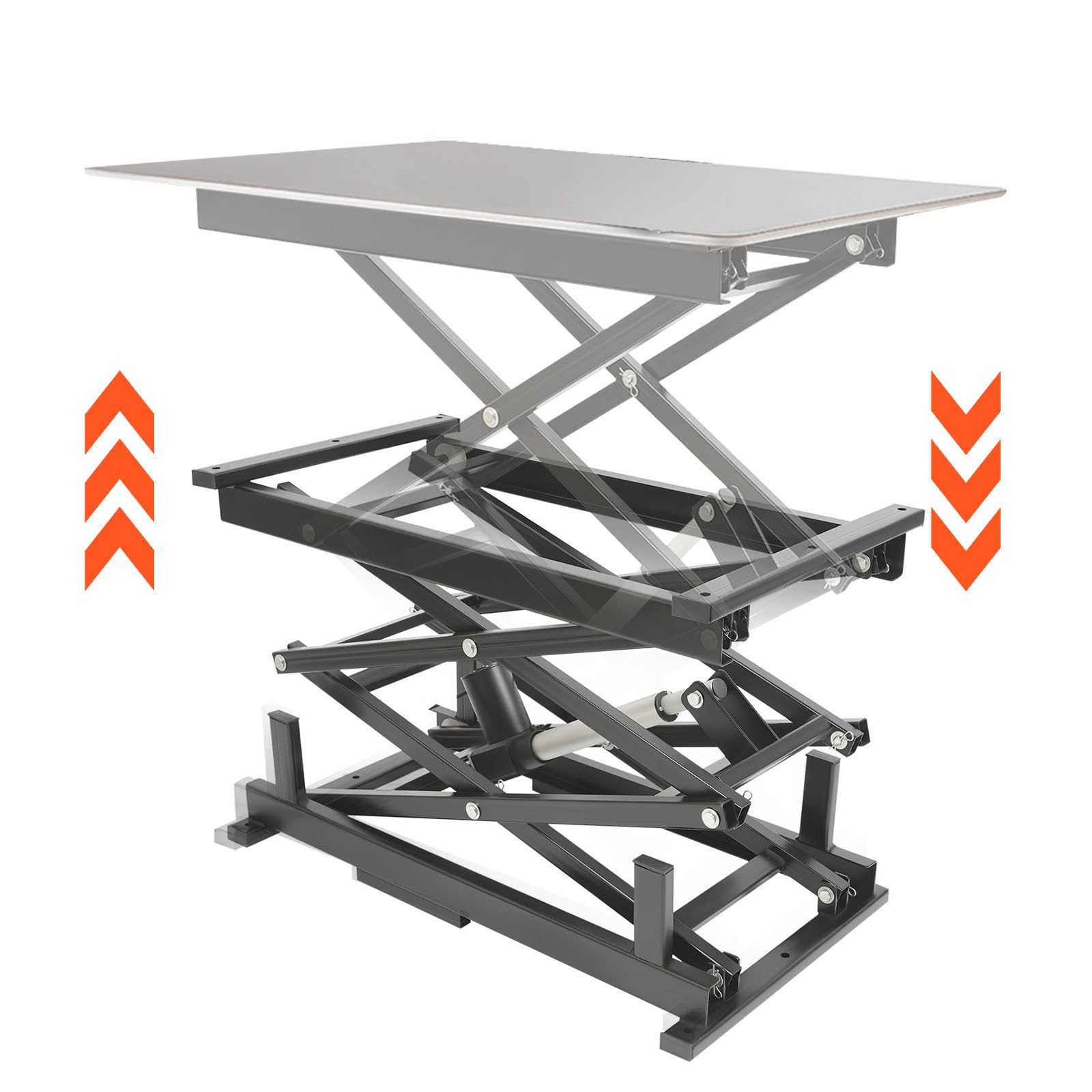 180 LBS Electric Lift Table, Folded Scissor Lift Table, 10-43 in Height Adjustable Lifting Platform, Table Lift with Control, for Material Handling and Transportation