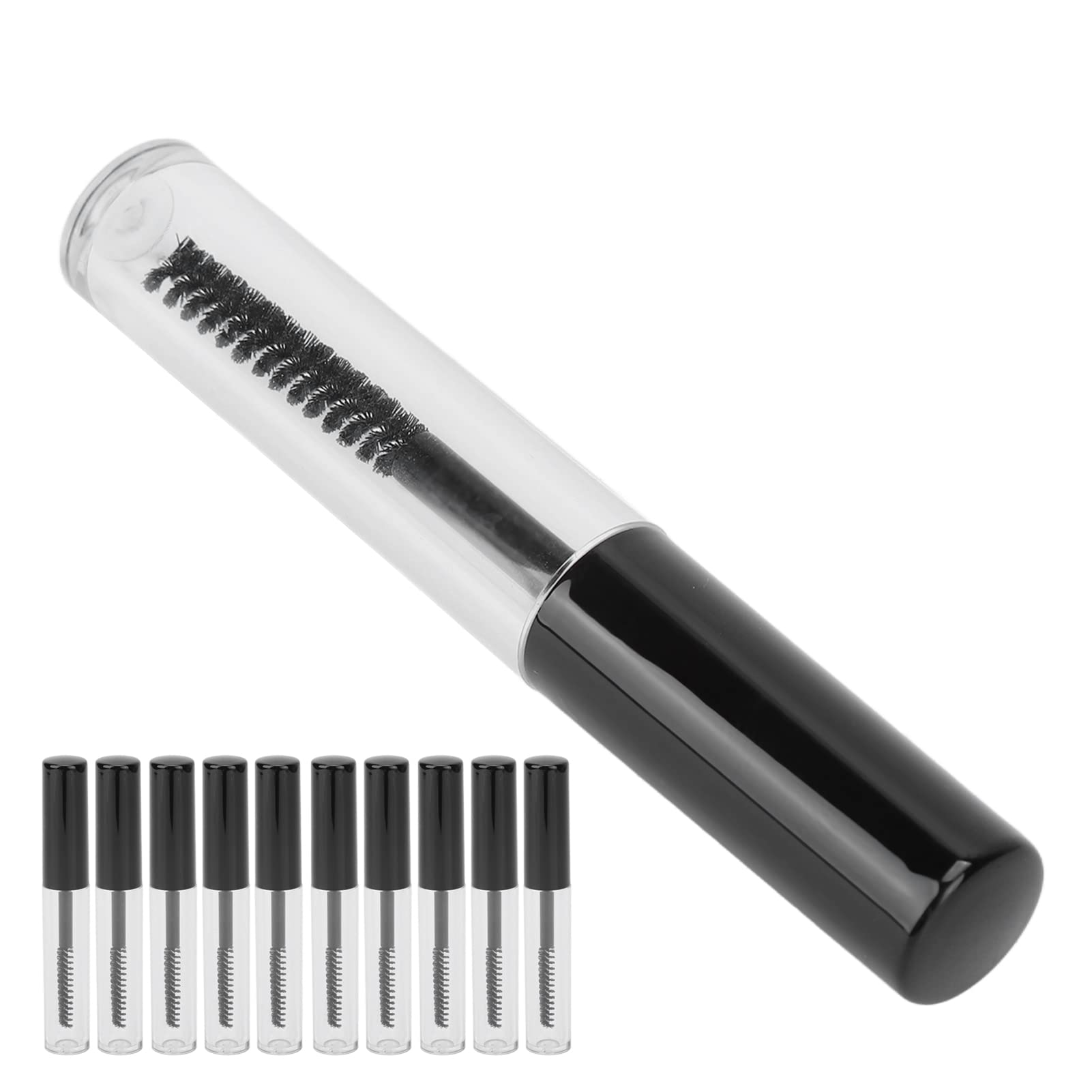 10Pcs Empty Mascara Tube Injection Bottle Jar Straight Lash Enhancers Primers