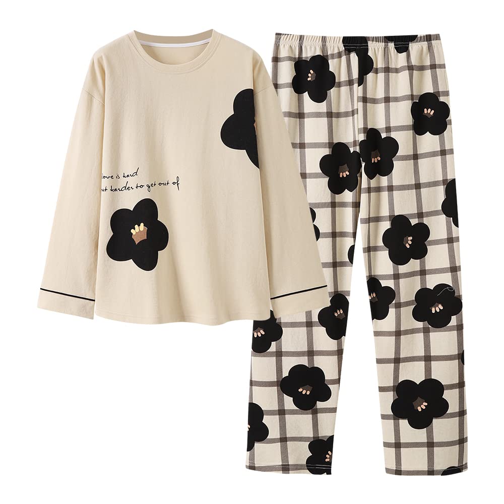 Amazon | [HOOFESAN] パジャマ レディース ルームウェア 冬 部屋着