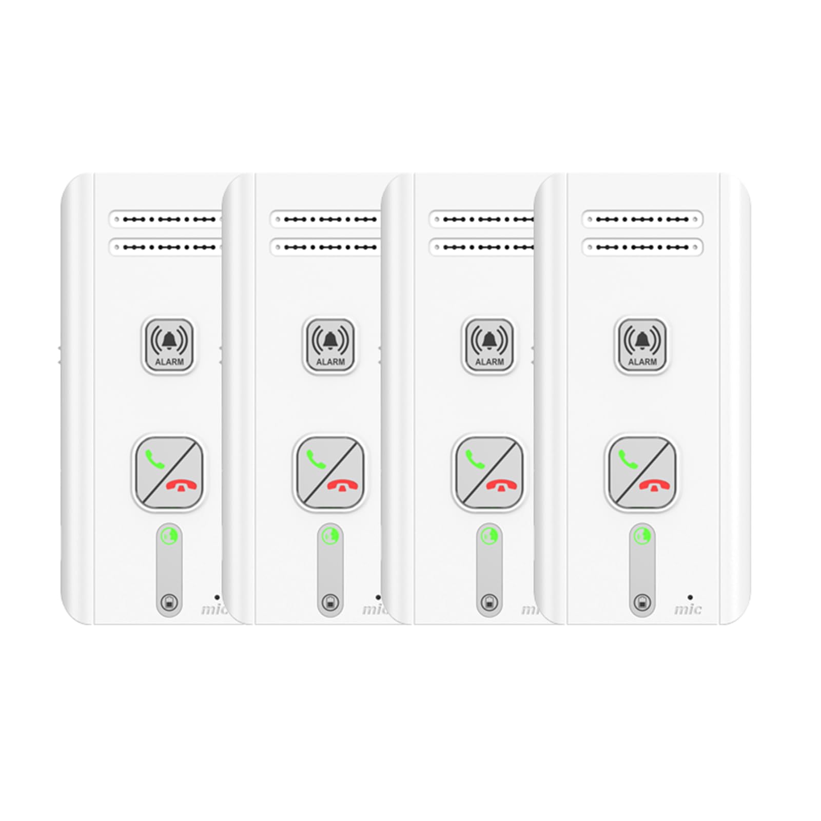 Interphone sans fil 2 voies avec support magnétique Portée 500 m Talkie-walkie d'urgence pour la sécurité intérieure et extérieure