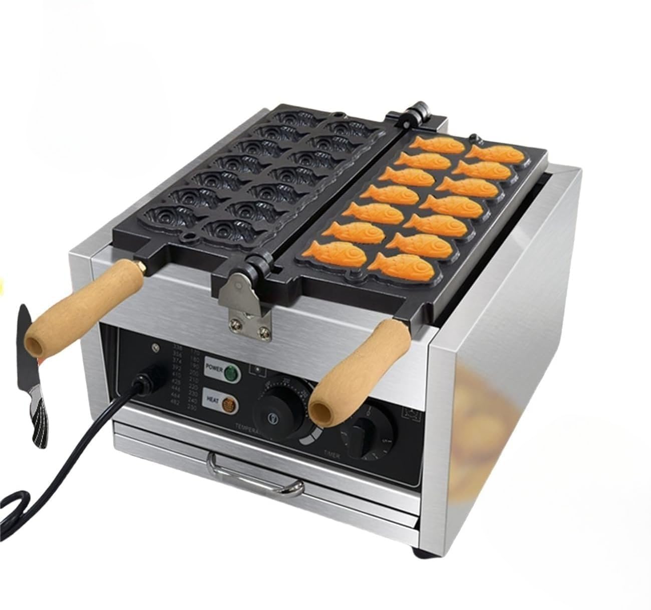 Amazon | 電気鯛焼き機 業務用 14穴 均一加熱 三種焙煎 アイスクリーム