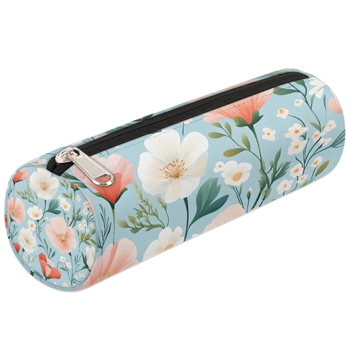 VQUVQV Kids Pencil Case for Girls Boys Kids, Colorful Wildflower Floral Desk Stationery Organiser Pencil Pouch, Portable Small Pen Case for School Office Supplies — image 1