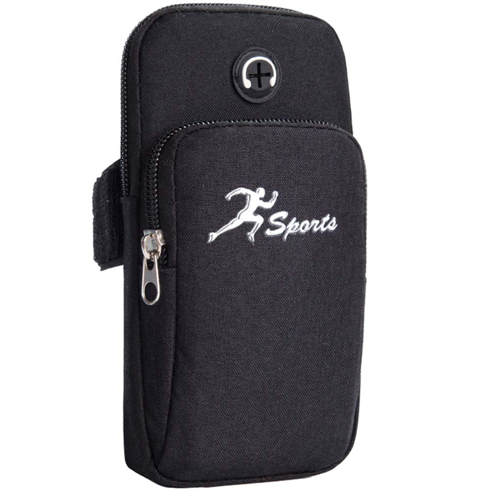 Sports Arm Bag,WATACHE Universal Bounce Free Gym Armbands Phone Holder Pouch Case with Earphone Hole for iPhone Xs Max/Xs/X 8,Galaxy S10 Plus/S10/Note 9/S9/S8/S7/,Huawei and LG,#5Black