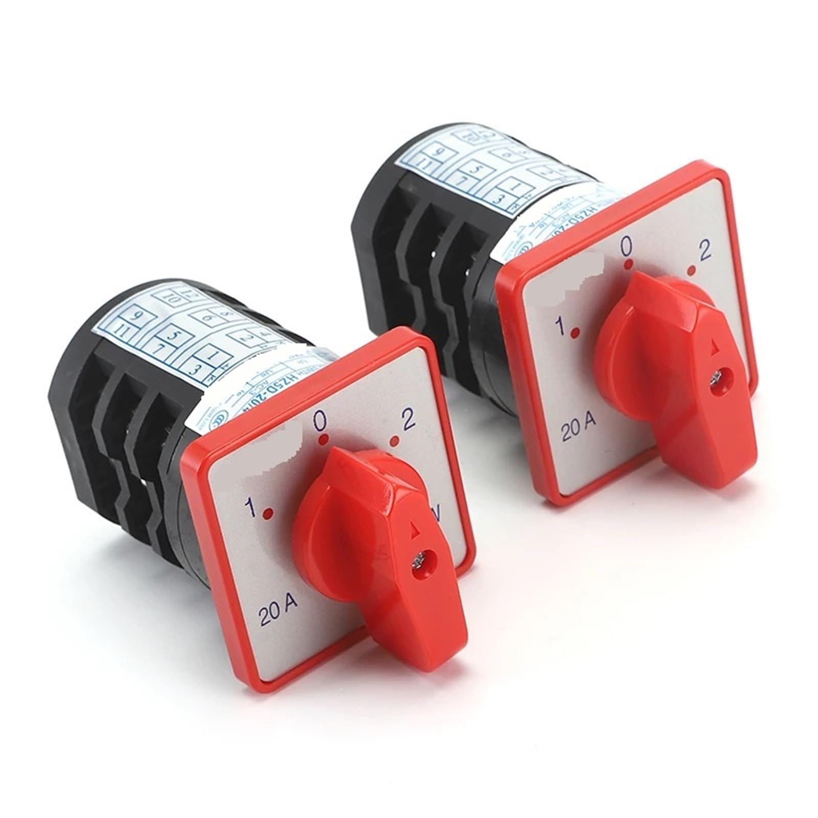 BKGWCSOR HZ5D-20/4 M05 M06 20A 4KW 3 Poles 12 Screws Induction electronic starter Reversible Transfer Switch Two Voltage Three-Pole Cam Switch(20A 4kW M05) Switches