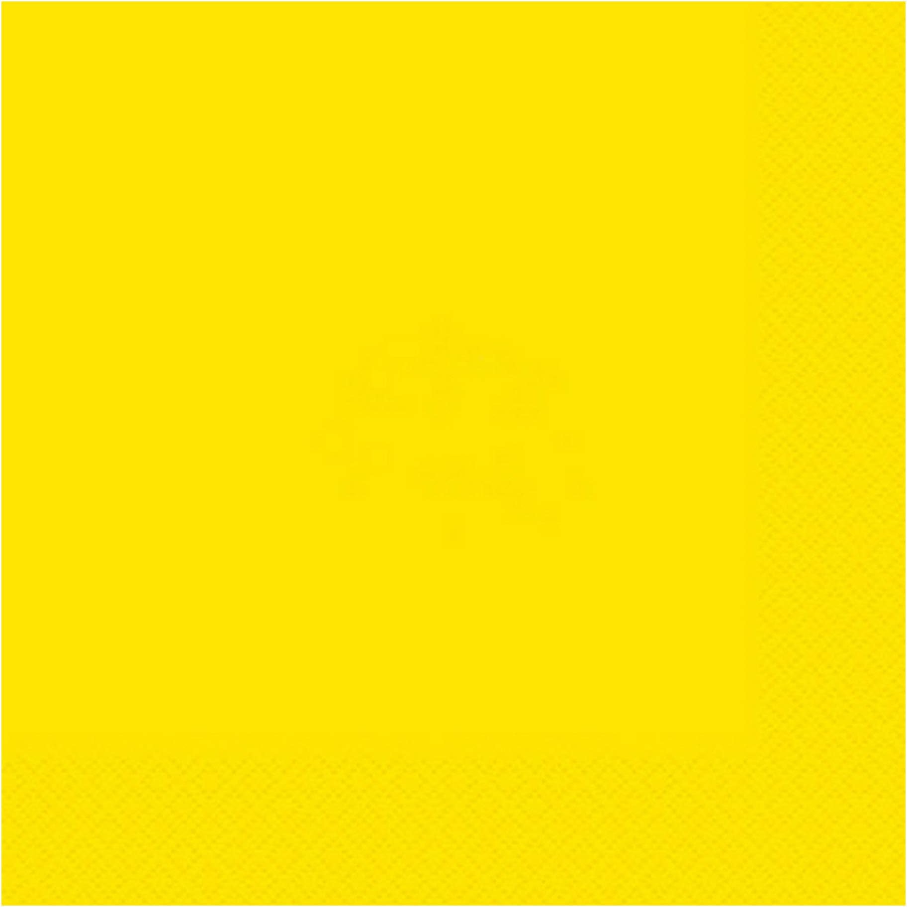 Unique Luncheon Napkins 20pc, Neon Yellow, 6.5", 99202