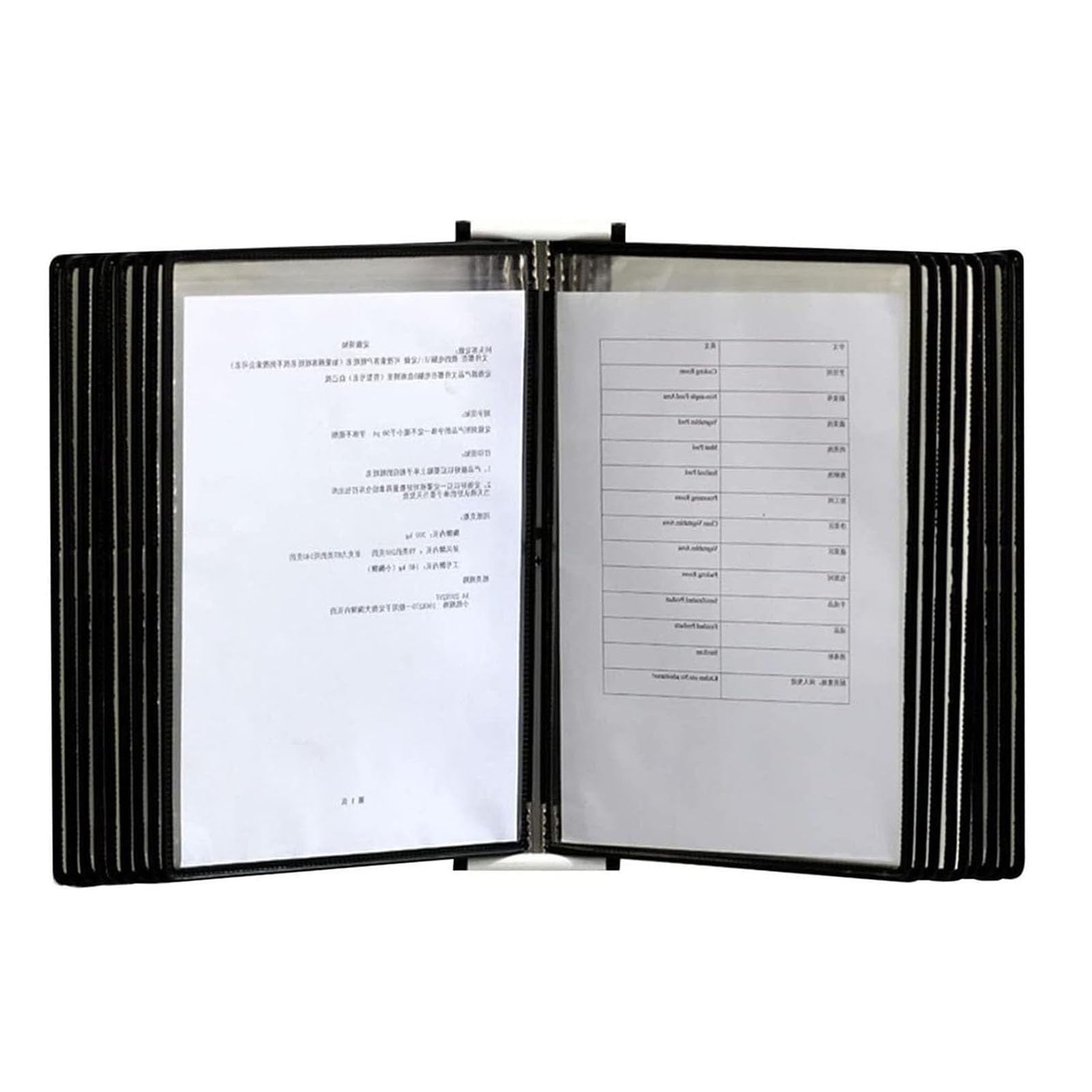 OLSKFUH File Organizer For Desk - Wall Mount Desktop Document Holder 20 Display Pockets With Easy-Load Pockets For,E
