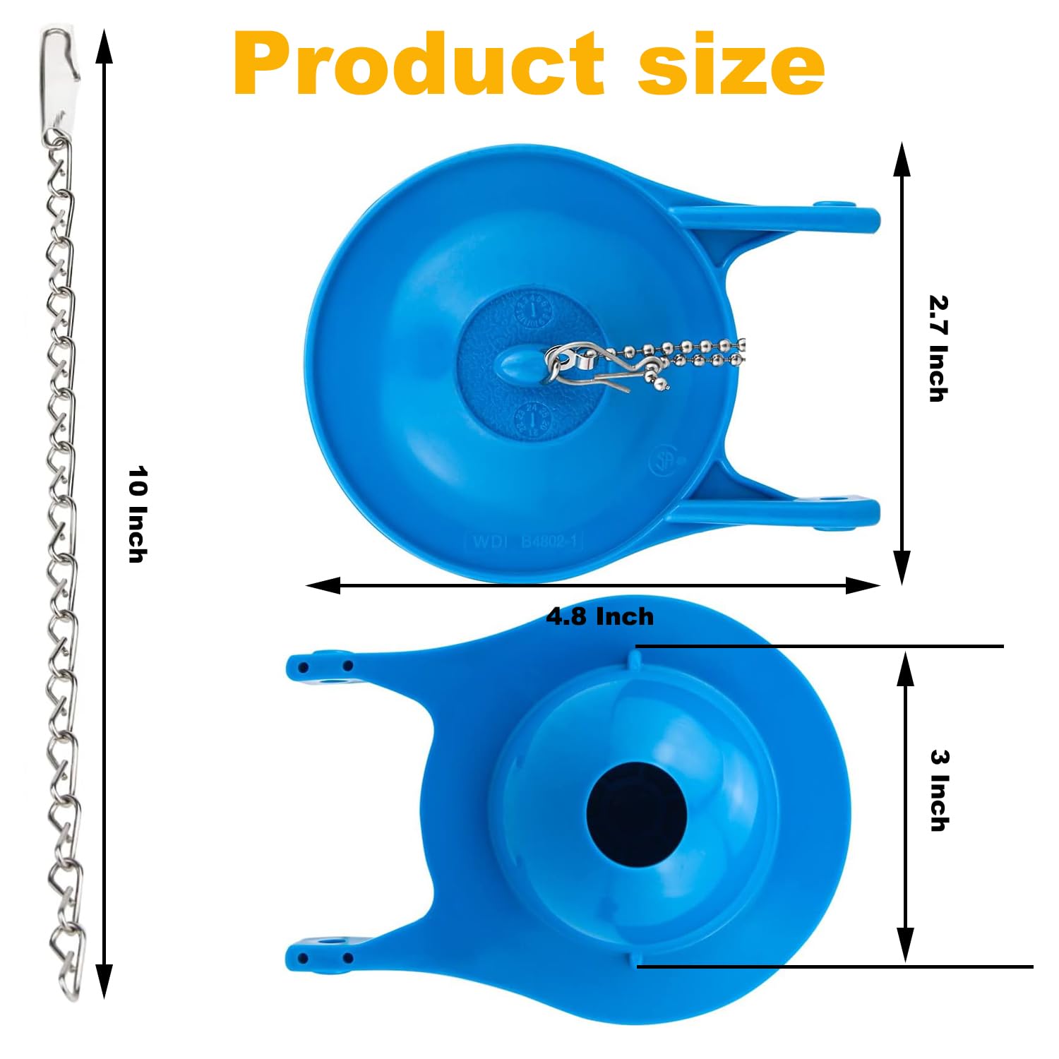 Gerber Toilet Flapper Replacement, 2 Pack 3 inch for Gerber