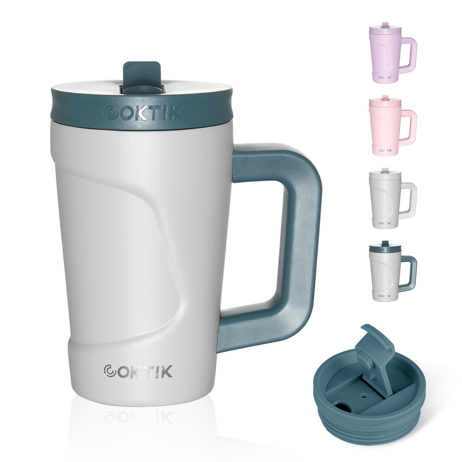 Travel Coffee Mug With Handle Insulated Coffee Mug 20 Oz Stainless