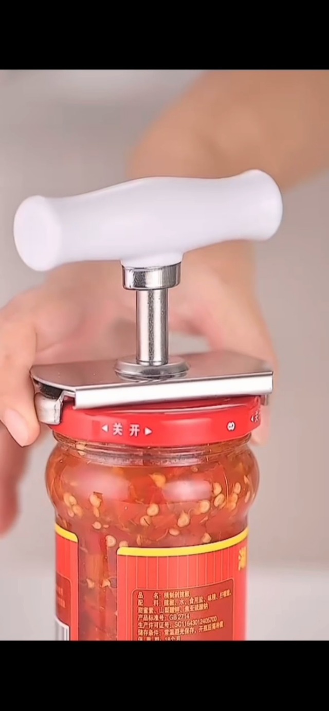 Apriscatole Regolabile In Acciaio Inox - Per Barattoli E Bottiglie Da 2.4 A 10.2 Cm, Utensile Da Cucina - Foto 6