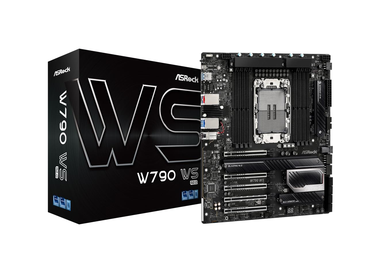Amazon | Asrock 90-MXBP3 Mb アスロック W790 Ws R2.0 R。 | ASRock