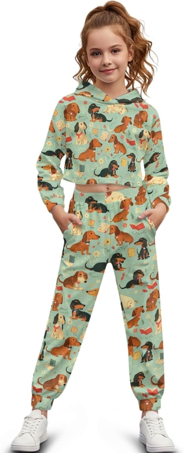 HUIACONG Girls Tracksuits Kids Sweatsuits Boys Sweat Suit for Children