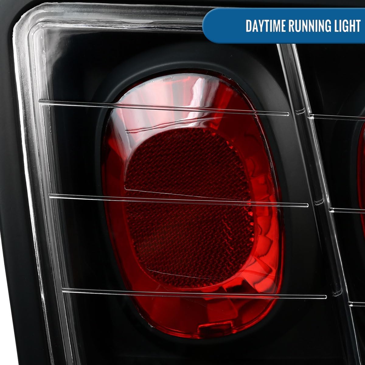 Ronnin - Fits 1999-2004 Ford Mustang US Spec Tail Lights Assembly Replacement Pair | Black