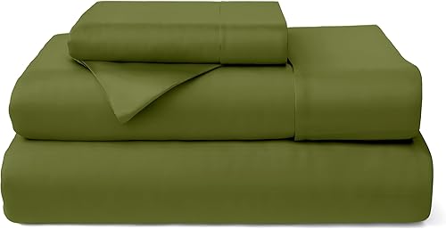 Vista 13 de Cosy House Collection Juego de sábanas de 3 piezas de 100% rayón derivado de bambú, fresco, transpirable, sedoso y suave con bolsillo profundo Crema