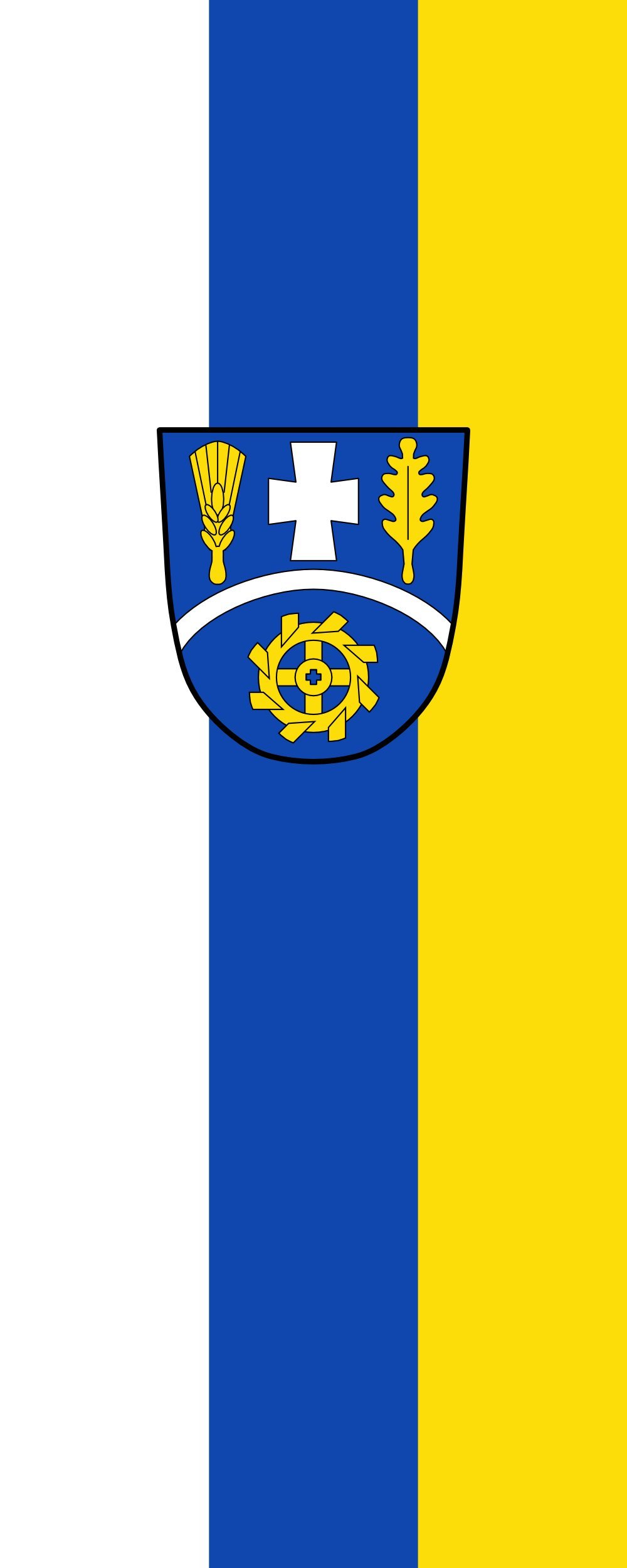 Drapeau portrait Habach pour pavoiser vos façades et célébrations 300x120cm
