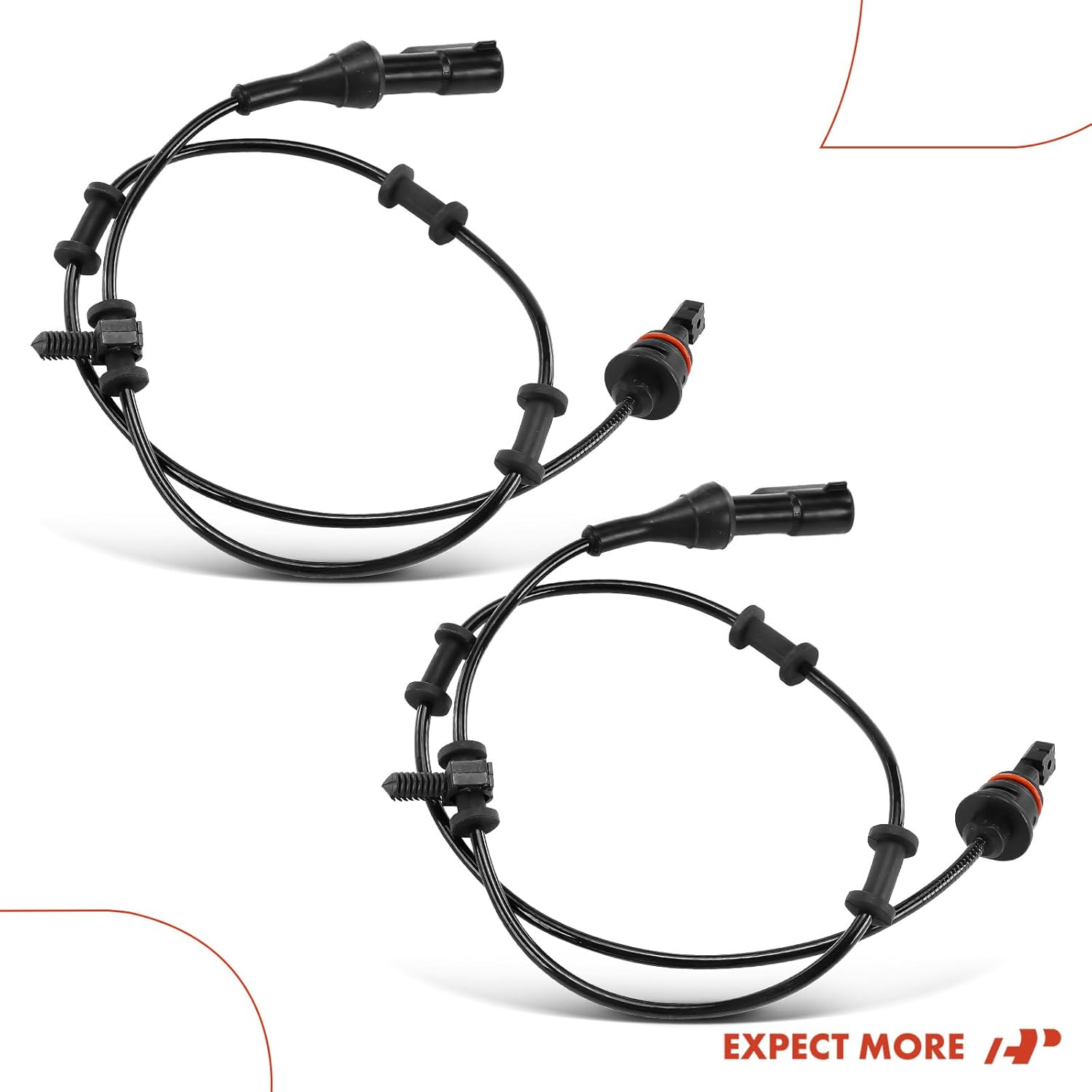 A-Premium 2PC Set Front ABS Wheel Speed Sensors Compatible with Jaguar S-Type 2000 2001 2002 - Front Driver and Passenger Side