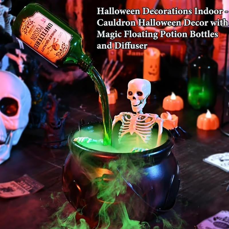 Set de Decoración Halloween con Humo y Caldera Negra miniatura 2