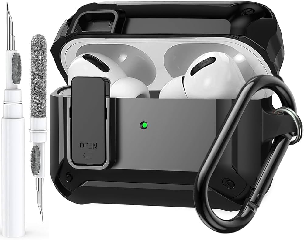 Amazon.com: Olytop for Airpods Pro 3 Case with Lock Clip, Rugged