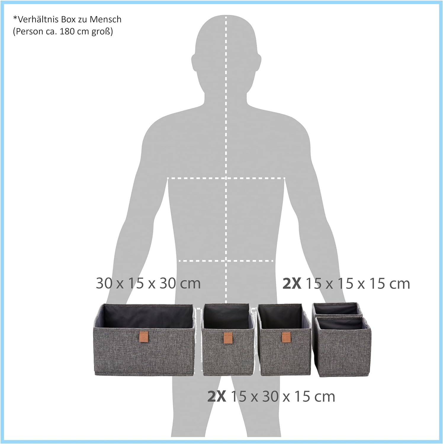 LOVE IT STORE IT Premium Aufbewahrungsbox für Brillen & Premium Aufbewahrungskorb 5-teilig