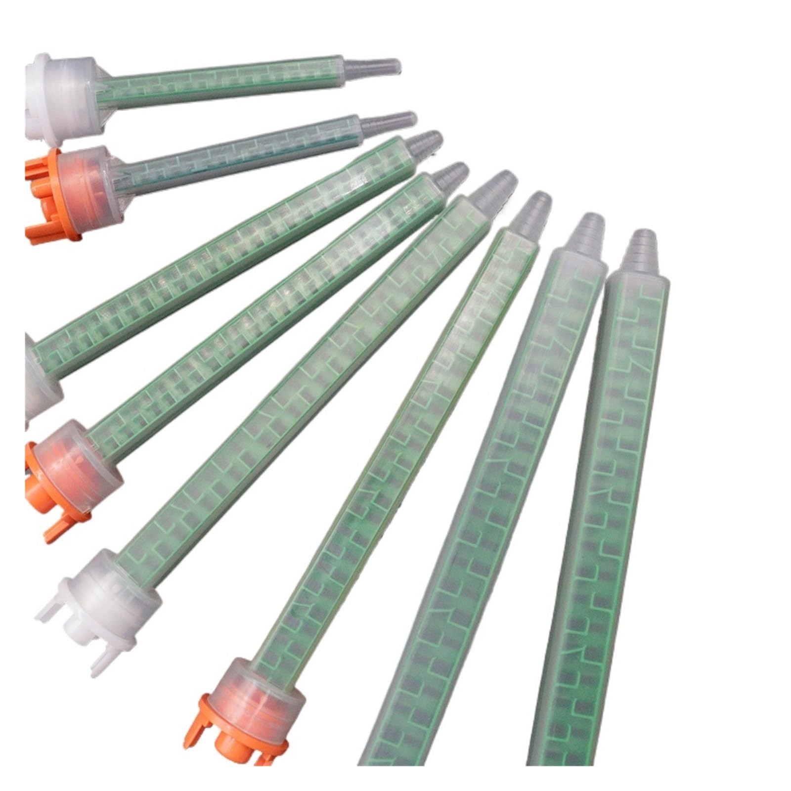 Mezcladores Estáticos Boquilla mezcladora estática AB 1:1 10:1 de adhesivo epoxi Tubo mezclador Mezclador líquidos dos componentes(FMQX7-24 1-1 30pcs)