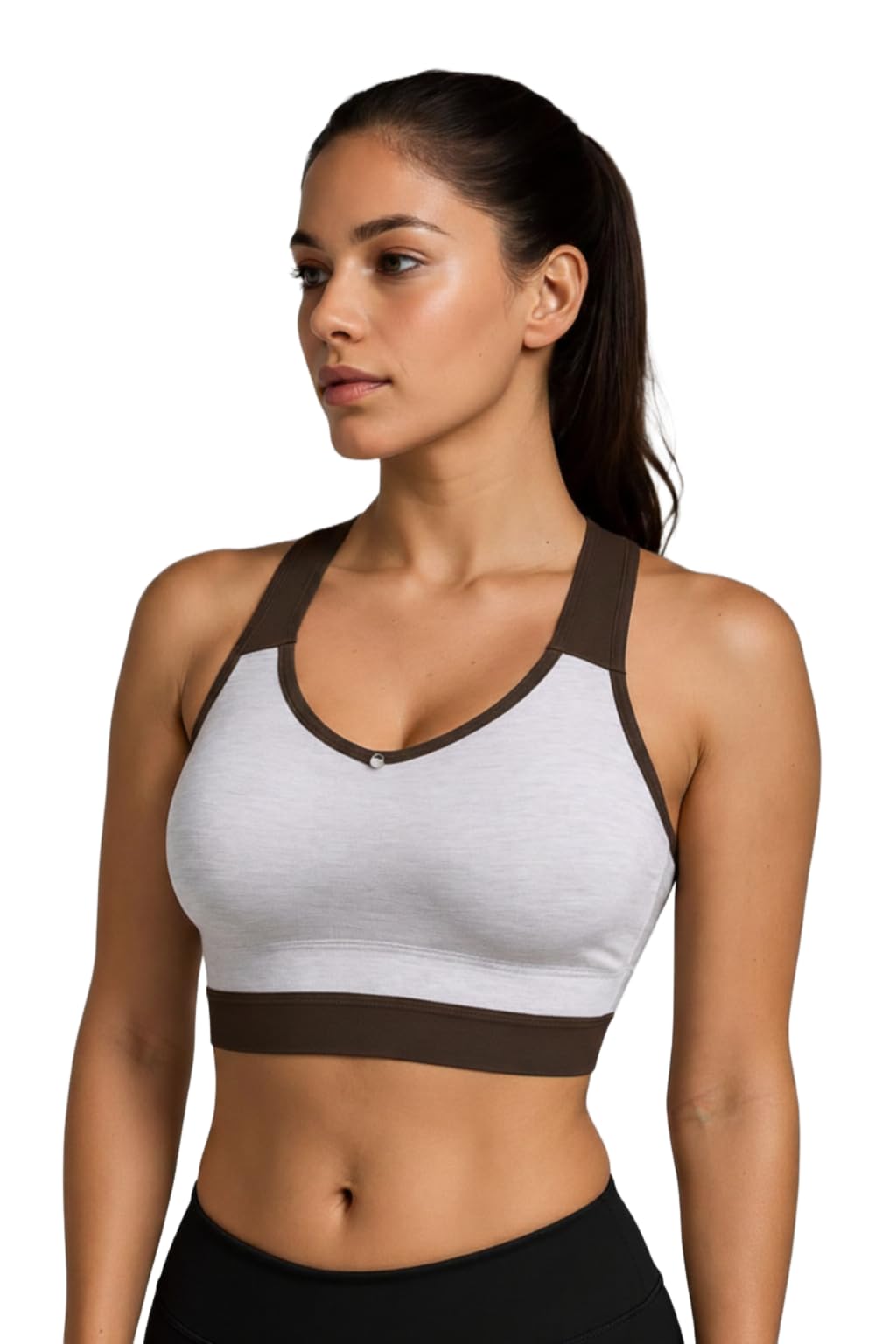 Active Comfort Sport Bra Women Full Coverage Gym Workout Running Cotton Supportive-image-46