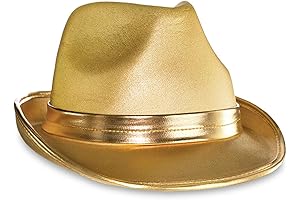 Eye-Catching XXIV Hat: Stand Out with Stunning Gold Velour Fedora
