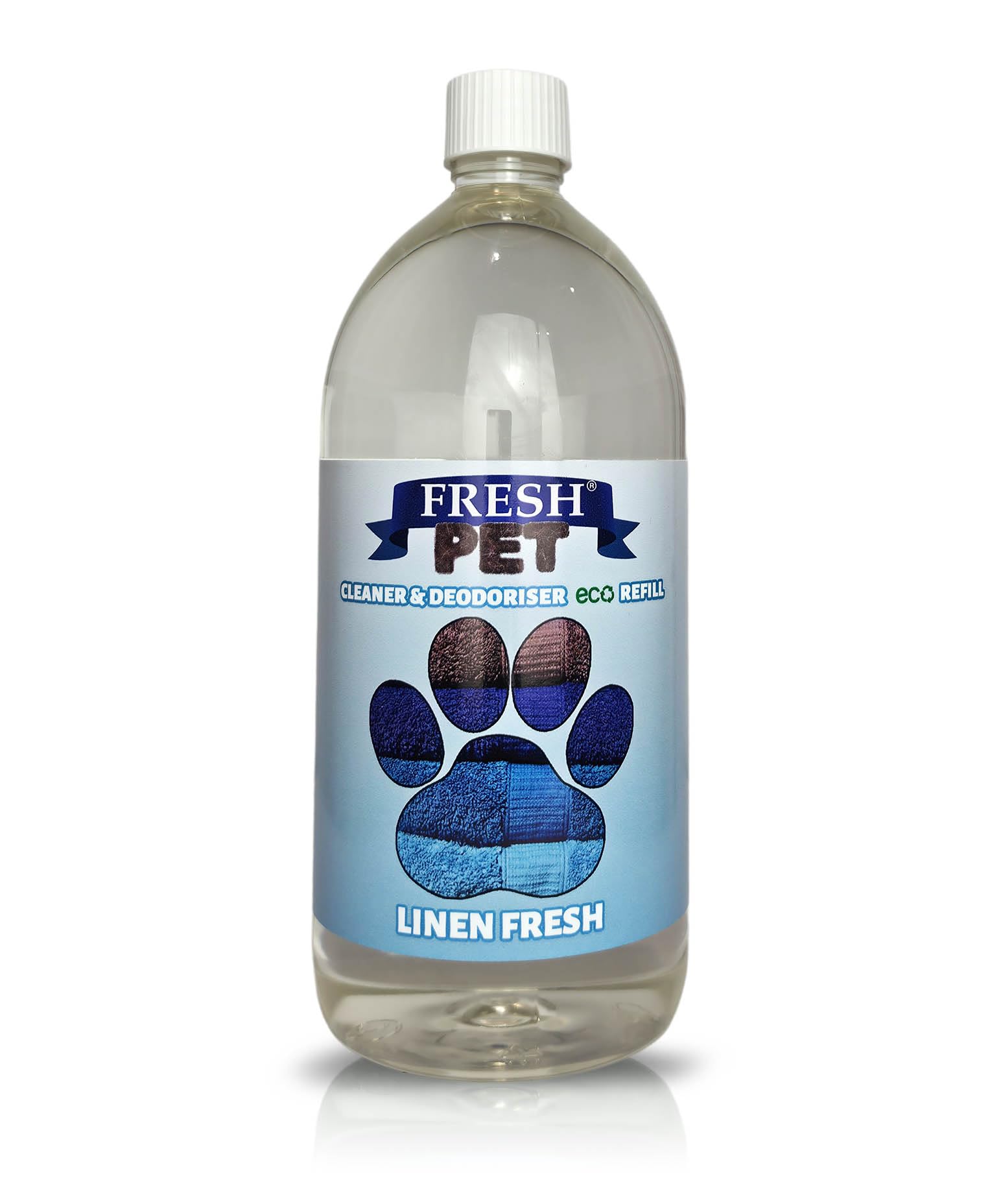 Trade Chemicals FRESH PET eco-Refill 1L Bottle (Makes up to 25L) - Kennel Disinfectant | Cleaner | (LINEN FRESH)
