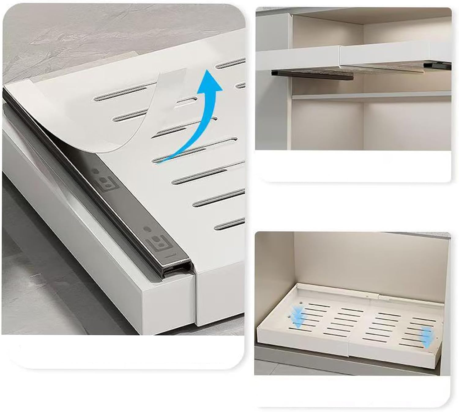 Slide Out Cabinet Organizer, Expandable Pullout Drawer System, Adjustable Storage Drawers, Space Saving Organizer, Bottles and Food Storage, Home Cabinets Accessory for Easy Access