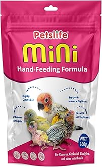Petslife Mini Hand Feeding Formula for All Baby Birds, 180g | Baby Bird Feeding Formula