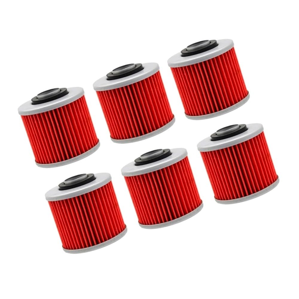 Filtro de aceite para moto XVS y Dragstar Classic, pack de 6 piezas de recambio 3