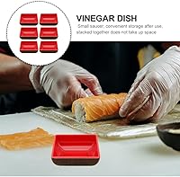 Vista 4 de Hemoton Juego de vajilla de 6 piezas para condimentos, platos de sushi y soya